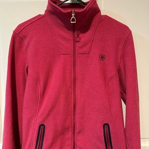 Ariat Vibrant Pink Half-Zip Pullover, size small